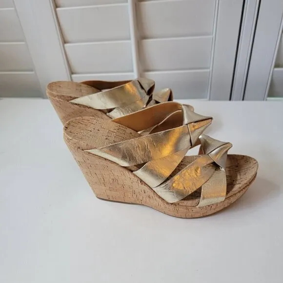 Kork-Ease Platforms - Sammi Wedge Slide Sandal - Size 10 - Great Condition