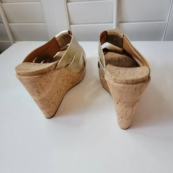 Kork-Ease Platforms - Sammi Wedge Slide Sandal - Size 10 - Great Condition