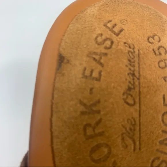 Kork-Ease Tan Brown Haya Heel Suede Sandals Size 10