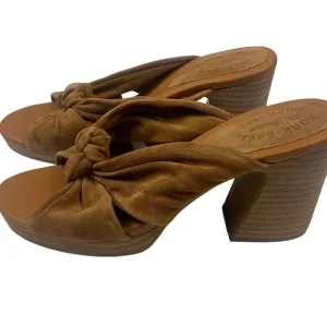 Kork-Ease Tan Brown Haya Heel Suede Sandals Size 10