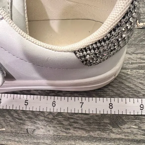 Kurt Geiger‎ Mini Laney Bow Crystal Girls Shoes Velcro Slip On, Size 1 M