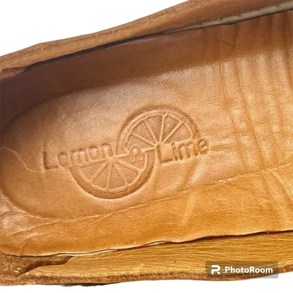 🍋LEMON N LIME Slip-on Leather Shoes In tan Size 41