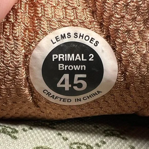Lems Men's Size 11.5 Primal 2 Minimalist Everyday Athletic Shoes