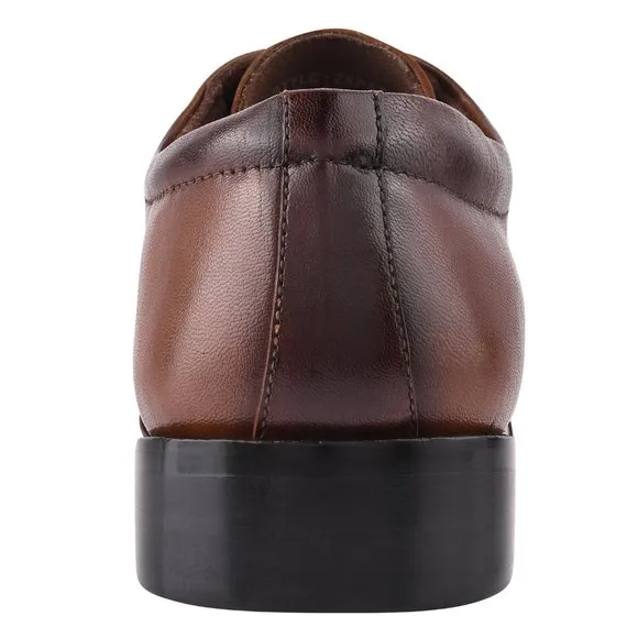 LIBERTYZENO Brown Leather Oxford Style Dress Shoes