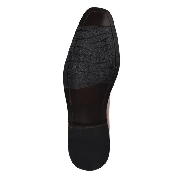 LIBERTYZENO Brown Leather Oxford Style Dress Shoes