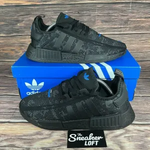 Like New Adidas‎ NMD R1 Men's Black Carbon Gray Running Shoes