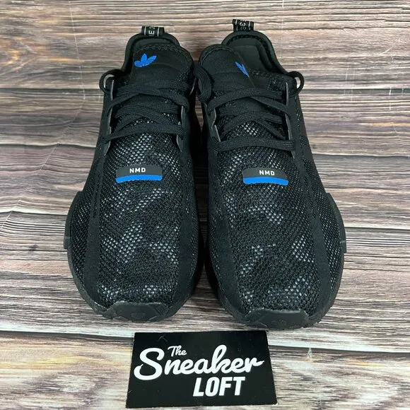 Like New Adidas‎ NMD R1 Men's Black Carbon Gray Running Shoes