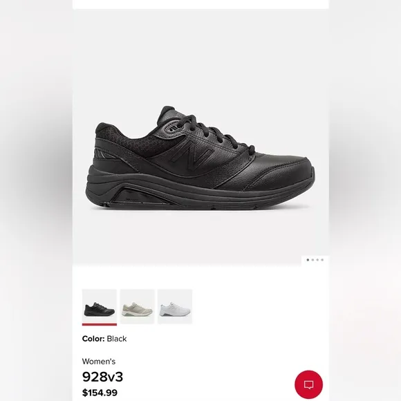 🔥Like New - New balance Black 928v3 walking shoes- W size 5.5/ kids 5.5