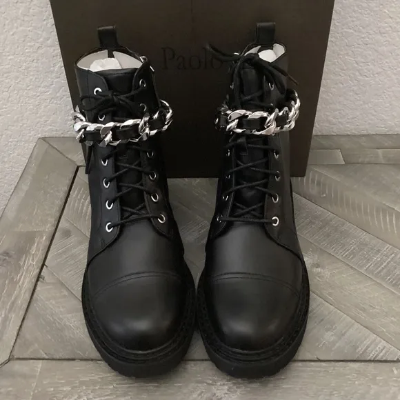 Linea Paolo Thexton Chain Lace-Up Boot (Women) 9.5M