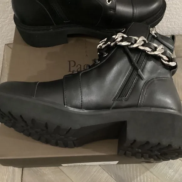 Linea Paolo Thexton Chain Lace-Up Boot (Women) 9.5M