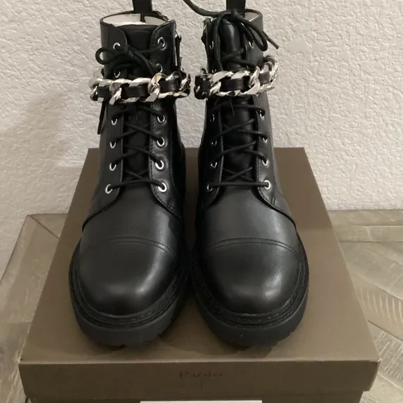 Linea Paolo Thexton Chain Lace-Up Boot (Women) 9.5M