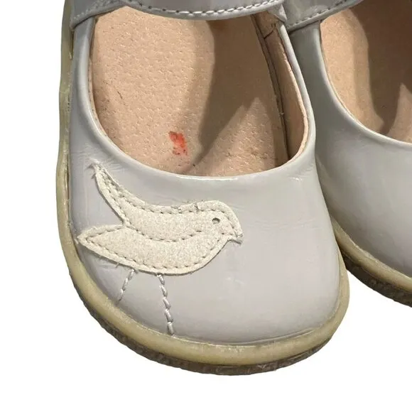 Livie &amp; Luca Sz 8 Grey Pio Pio Patent Leather Mary Jane Shoes
