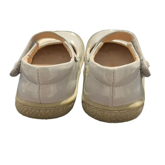Livie &amp; Luca Sz 8 Grey Pio Pio Patent Leather Mary Jane Shoes