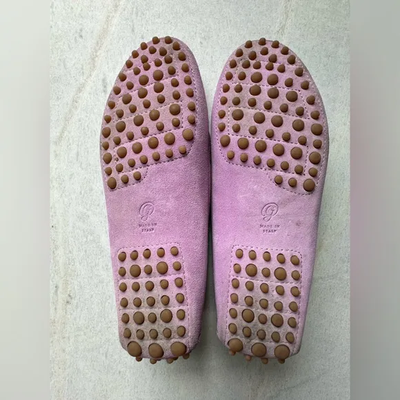 M. Gemi Felize Saddle Suede Loafer Driving Shoes, Lavender, EU 37.5 (US 7)