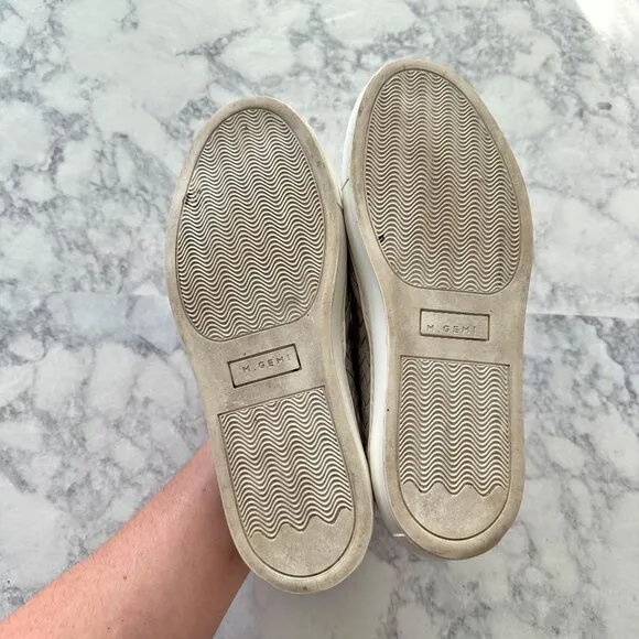 M. Gemi The Cerchio Slip On Sneaker in Dove Gray