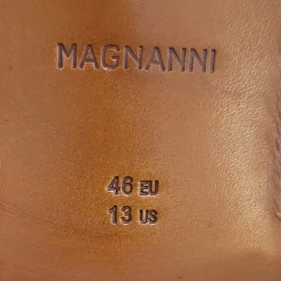 Magnanni Marco II Brown Single Monk Strap Mens Dress Shoe Sz 46 / 13 NIB