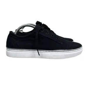 Mark Nason Mens Sneakers Low Top Lace Up Cushioned Insoles Canvas Black Size 8.5