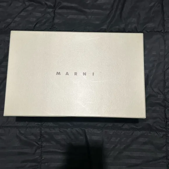 Marni Black Fur Slip-On Shoes