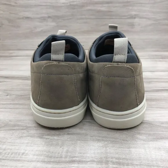 Martin Dingman Sneakers Mens 8M Taupe Brown Nubuck Leather Slip On Shoes