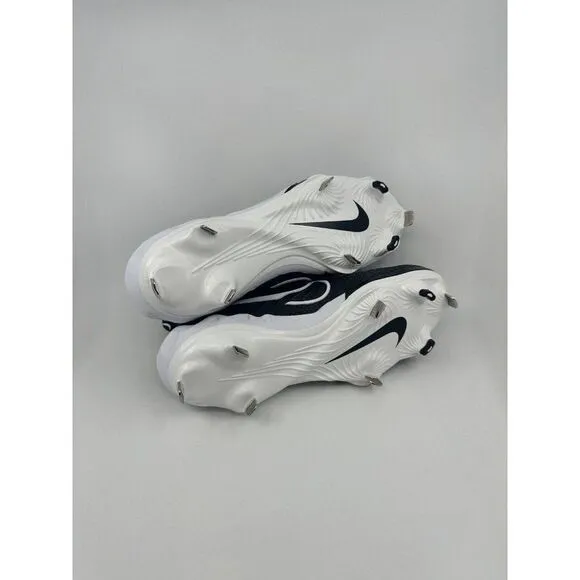 Men Nike Alpha Huarache NXT Black White Baseball Cleats DJ6517-001 Size 10.5