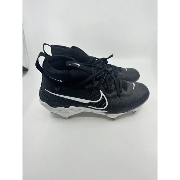 Men Nike Alpha Huarache NXT Black White Baseball Cleats DJ6517-001 Size 10.5