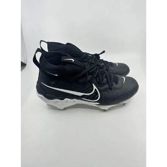 Men Nike Alpha Huarache NXT Black White Baseball Cleats DJ6517-001 Size 8