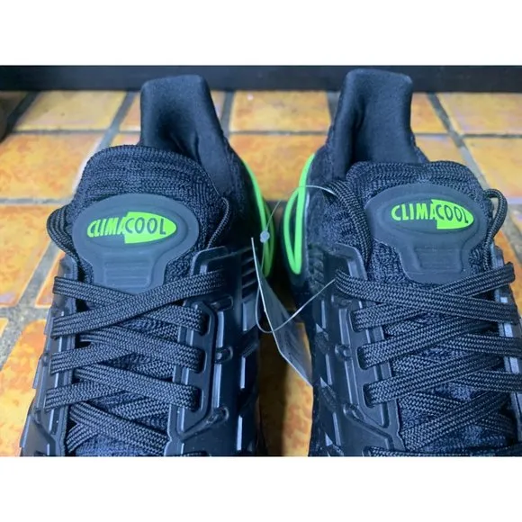 Mens 9 Adidas Ultraboost DNA CC 1 ClimaCool Black Volt Athletic Running Shoes GX