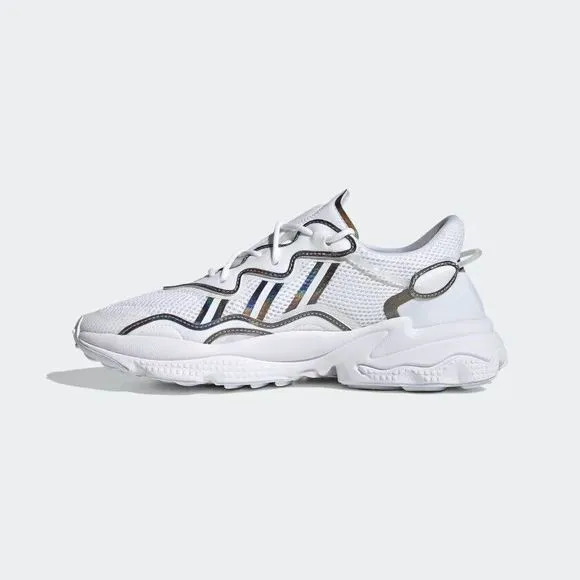 MEN'S adidas Ozweego White Iridescent FV9654 size12.5