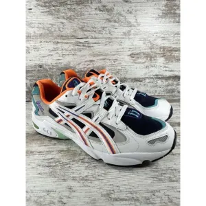 Men's Asics Gel-Kayano 5 OG White/Navy/Orange Sneakers Sz 10.5 Athletic Gym EUC!