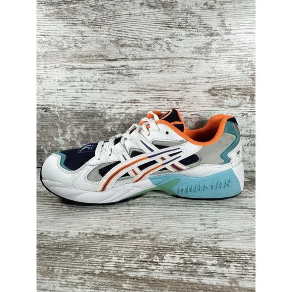 Men's Asics Gel-Kayano 5 OG White/Navy/Orange Sneakers Sz 10.5 Athletic Gym EUC!