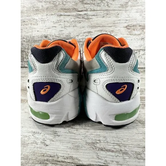 Men's Asics Gel-Kayano 5 OG White/Navy/Orange Sneakers Sz 10.5 Athletic Gym EUC!