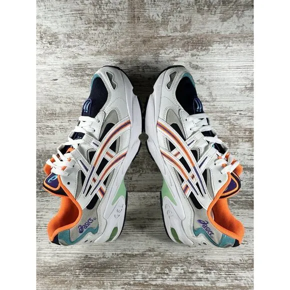 Men's Asics Gel-Kayano 5 OG White/Navy/Orange Sneakers Sz 10.5 Athletic Gym EUC!