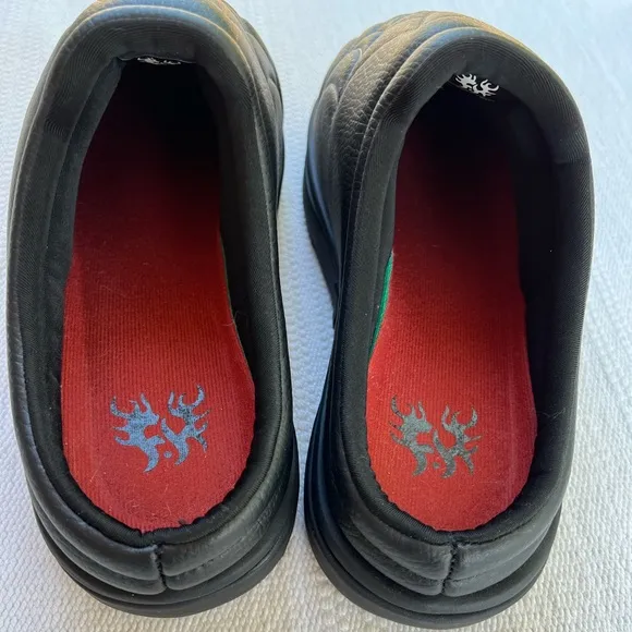 Men's Black Quilted Slip-On Shoes