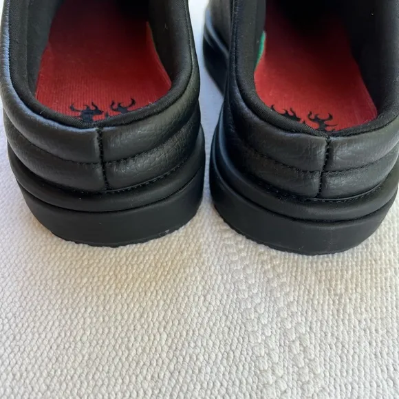 Men's Black Quilted Slip-On Shoes
