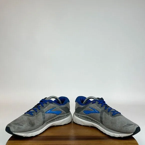 Mens Brooks Adrenaline‎ GTS 20 Gray Athletic Running Sneakers Shoes Size 10.5 D