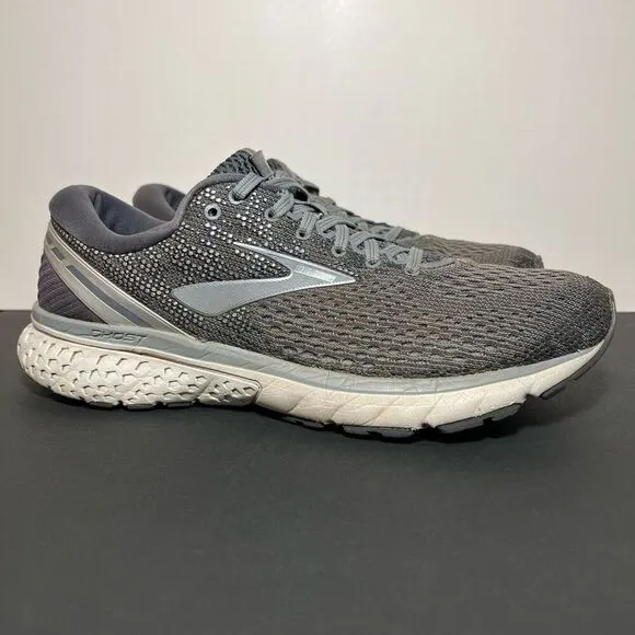 Mens BROOKS Ghost 11 Gray Running Shoes / Size 10 Medium