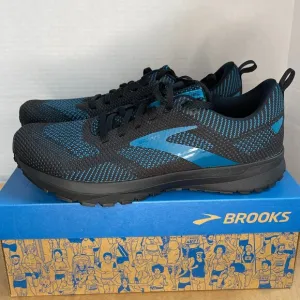 MEN'S BROOKS REVEL 5 RUNNING SHOES (110374 1D 038) SIZE 10 COLOR BLACK/EBONY