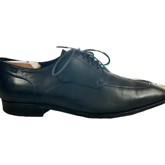 Men's Hugo Boss Remy Oxford US11 Black Shoes Leather