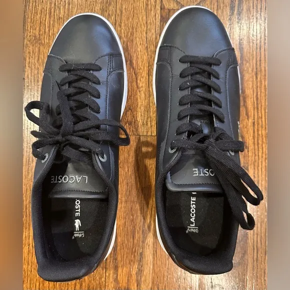 Men's Lacoste Carnaby Pro Leather Sneaker - Black/Grey