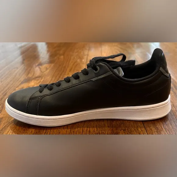 Men's Lacoste Carnaby Pro Leather Sneaker - Black/Grey
