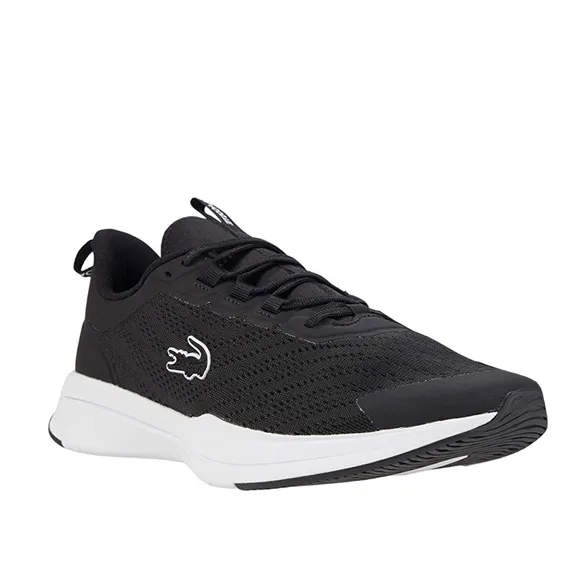 Mens Lacoste Sneakers Size 13 NEW Run Spin Black White Shoes