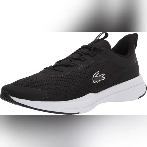 Mens Lacoste Sneakers Size 13 NEW Run Spin Black White Shoes