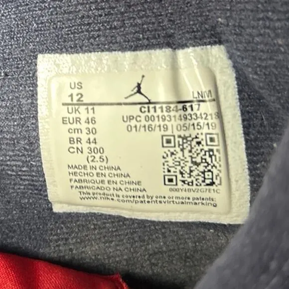 Mens Nike Air Jordan 4 Retro 'FIBA'  CI1184 617 Size 12