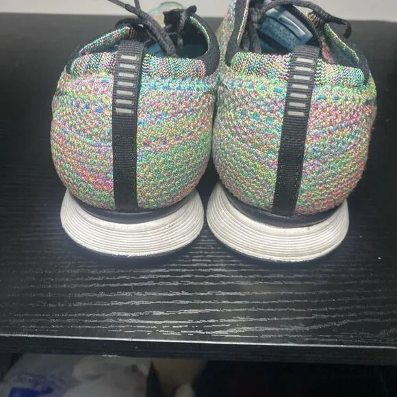Mens Nike Flyknit Racer Running Shoes Multicolor 526628-304 Size 13