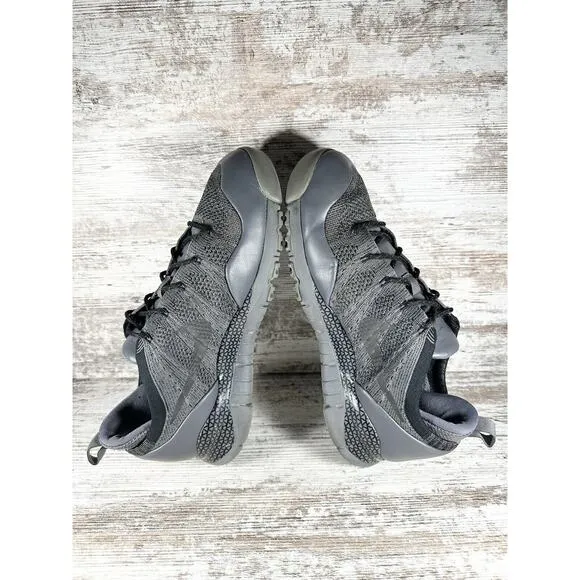 Men's Nike Lupinek Flyknit Low Gray/Black Athletic Shoes Sz 10 Gym