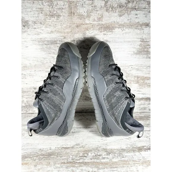 Men's Nike Lupinek Flyknit Low Gray/Black Athletic Shoes Sz 10 Gym