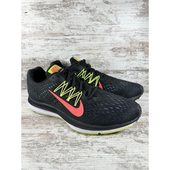 Men's Nike Zoom Winflo 5 Black Running Shoes Sz 11 Athletic Gym EUC!