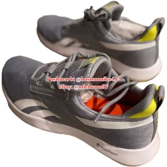 Mens Reebok Athletic Sneakers Size 9 Reebok Reago Pulse 2.0 Gray Training Shoes