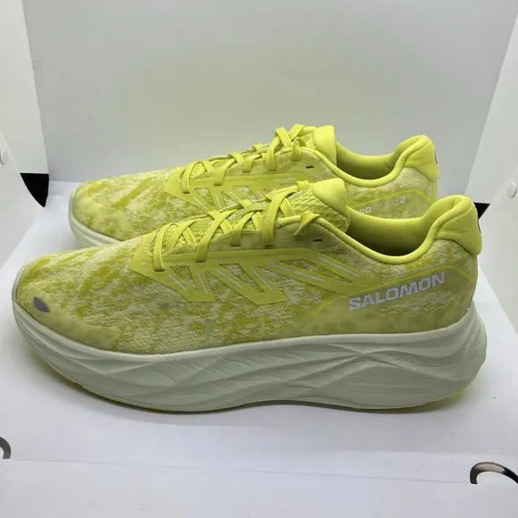 Men's Salomon Aero Glide 2 Running Shoes Sulphur Spring Sneakers 474269