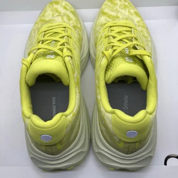 Men's Salomon Aero Glide 2 Running Shoes Sulphur Spring Sneakers 474269